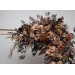 Cinnamon, Terracotta & Beige Arch Flowers for Fall Wedding | Faux Floral Arch Arrangement