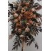 Cinnamon, Terracotta & Beige Arch Flowers for Fall Wedding | Faux Floral Arch Arrangement