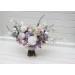 Lilac, White & Blush Pink Bridal Bouquet | Pastel Wildflower Faux Wedding Flowers