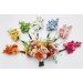 Bright Orange, Magenta, Pink & Yellow Bridal Bouquet | Summer Wildflower Faux Wedding Flowers
