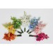 Orange, Magenta, Pink, Yellow, Dusty Blue & Green Bridesmaid Bouquet | Summer Wildflower Faux Wedding Flowers