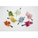 Orange, Magenta, Pink, Yellow, Dusty Blue & Green Bridesmaid Bouquet | Summer Wildflower Faux Wedding Flowers