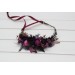 Purple Fuchsia & Candy Pink Flower Crown | Gothic Hair Wreath for Flower Girl