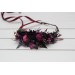 Purple Fuchsia & Candy Pink Flower Crown | Gothic Hair Wreath for Flower Girl