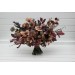 Boho Protea Bridal Bouquet | Faux Purple, Brown & Mauve Flowers for Fall Weddings