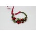 Flower Crown with Poppies, Daisies, and Berries | Woodland Hair Wreath for Flower Girl
