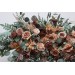 Beige, Brown & Eucalyptus Greenery Wedding Arch Arrangement | Faux Floral Archway for Wedding