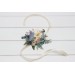 Wedding Boutonnieres & Wrist Corsage in Dusty Blue, Blush Pink & Yellow | Wildflower Faux Flower Accessories