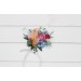 Colorful Wedding Boutonnieres in Orange, Peach, Dusty Blue, Ivory & Pink | Wildflower Buttonholes