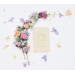 Set of 7 Colorful Flower Hair Pins | Peach, Lilac, Pink, Dusty Blue Wildflowers | Bridesmaid Gift