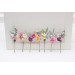 Set of 7 Colorful Flower Hair Pins | Peach, Lilac, Pink, Dusty Blue Wildflowers | Bridesmaid Gift