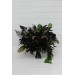 Moody Forest Green and Black Gold Bridal Bouquet for Gothic or Halloween Weddings