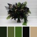 Moody Forest Green and Black Gold Bridal Bouquet for Gothic or Halloween Weddings