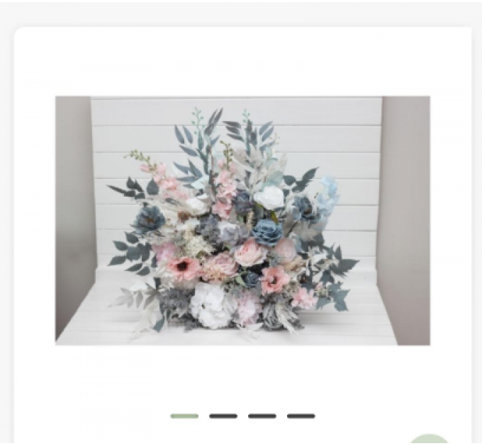 Custom order in blush pink, lilac and turquoise colors for Lisa