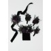 Gothic Wedding Boutonnieres & Wrist Corsages – Faux Flowers in Deep Purple, Black & Dark Green