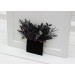 Gothic Wedding Boutonnieres & Wrist Corsages – Faux Flowers in Deep Purple, Black & Dark Green