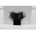 Gothic Wedding Boutonnieres & Wrist Corsages – Faux Flowers in Deep Purple, Black & Dark Green