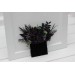 Gothic Wedding Boutonnieres & Wrist Corsages – Faux Flowers in Deep Purple, Black & Dark Green