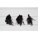 Gothic Wedding Boutonnieres & Wrist Corsages – Faux Flowers in Deep Purple, Black & Dark Green