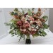 Dusty Rose, Olive, Beige & Brown Bridal Bouquet – Elegant Faux Blooms for Bride and Bridesmaids
