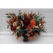 Teal, Rust, Gold, Plum & Mustard Wedding Bouquets – Jewel-Tone Faux Blooms for Bride and Bridesmaids