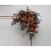 Flower Arch Arrangement in Teal, Rust, Burgundy & Gold | Faux Floral Archway for Wedding
