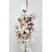 Beige, White & Brown Wedding Boutonnieres and Wrist Corsages – Natural-Toned Faux Flower Accessories