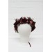 Burgundy dusty rose peach flower crown. Hair wreath. Flower girl crown. Wedding flowers. 0501