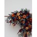  Flower arch arrangement in rust orange burgundy navy blue colors blue colors.  Arbor flowers. Floral archway. Faux flowers for wedding arch. 0043
