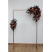  Flower arch arrangement in rust orange burgundy navy blue colors blue colors.  Arbor flowers. Floral archway. Faux flowers for wedding arch. 0043