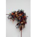  Flower arch arrangement in rust orange burgundy navy blue colors blue colors.  Arbor flowers. Floral archway. Faux flowers for wedding arch. 0043