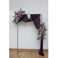 Mauve & Blush Pink Flower Arch Arrangement | Faux Floral Archway for Wedding