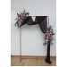 Mauve & Blush Pink Flower Arch Arrangement | Faux Floral Archway for Wedding