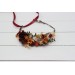 Rust burgundy cinnamon flower crown. Hair wreath. Flower girl crown. Wedding flowers. 0044