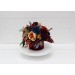 Rust orange burgundy navy blue centerpiece. Table decor. Wedding flowers in box. 0043