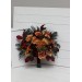 Wedding bouquets in rust burgundy cinnamon colors. Bridal bouquet. Cascading bouquet. Faux bouquet. Bridesmaid bouquet. 0044