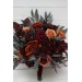 Wedding bouquets in rust burgundy cinnamon colors. Bridal bouquet. Cascading bouquet. Faux bouquet. Bridesmaid bouquet. 0044