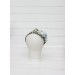 White & Sky Blue Flower Crown with Daisies – Delicate Faux Hair Wreath for Weddings and Flower Girls