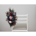 Aisle Flowers with Peacock Feathers – Burgundy, Navy, Gold & Pink Wedding Decor Accents