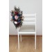 Aisle Flowers with Peacock Feathers – Burgundy, Navy, Gold & Pink Wedding Decor Accents
