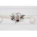Beige, White & Brown Wedding Boutonnieres and Wrist Corsages – Neutral Faux Flower Accessories