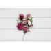 Berry, Magenta & Ivory Flower Hair Pins – Set of 6 Bobby Pins for Bridesmaids or Wedding Guests