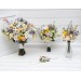 Colorful Wildflower Bridal Bouquet – Faux Daisy Posy in Spring & Summer Tones