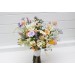 Colorful Wildflower Bridal Bouquet – Faux Daisy Posy in Spring & Summer Tones