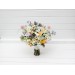 Colorful Wildflower Bridal Bouquet – Faux Daisy Posy in Spring & Summer Tones