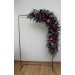 Jewel-Tone Wedding Arch Flowers – Emerald, Purple, Magenta, Teal & Navy Faux Florals