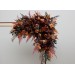 Flower Arch Arrangement in Plum, Purple, Orange, Rust & Beige | Faux Floral Archway for Wedding