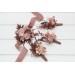 Beige, Terracotta, Blush Pink & Dusty Rose Boutonnieres & Wrist Corsages – Faux Wedding Accessories