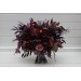 Moody Wedding Bouquet – Faux Bridal Flowers in Purple, Black & Dusty Rose