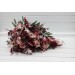 Cascading Wedding Bouquet – Faux Bridal Flowers in Burgundy, Dusty Rose & Blush Pink
